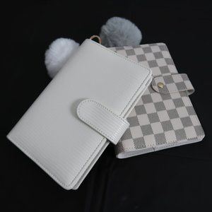 White A6 Agenda Planner Bundle - Budget Binder - Journal Notepad